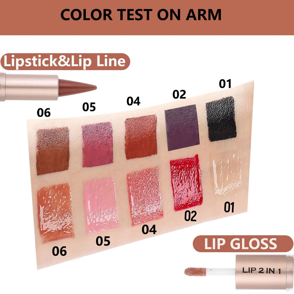 MiaSarah waterproof lip kit in compact packaging for on-the-go.