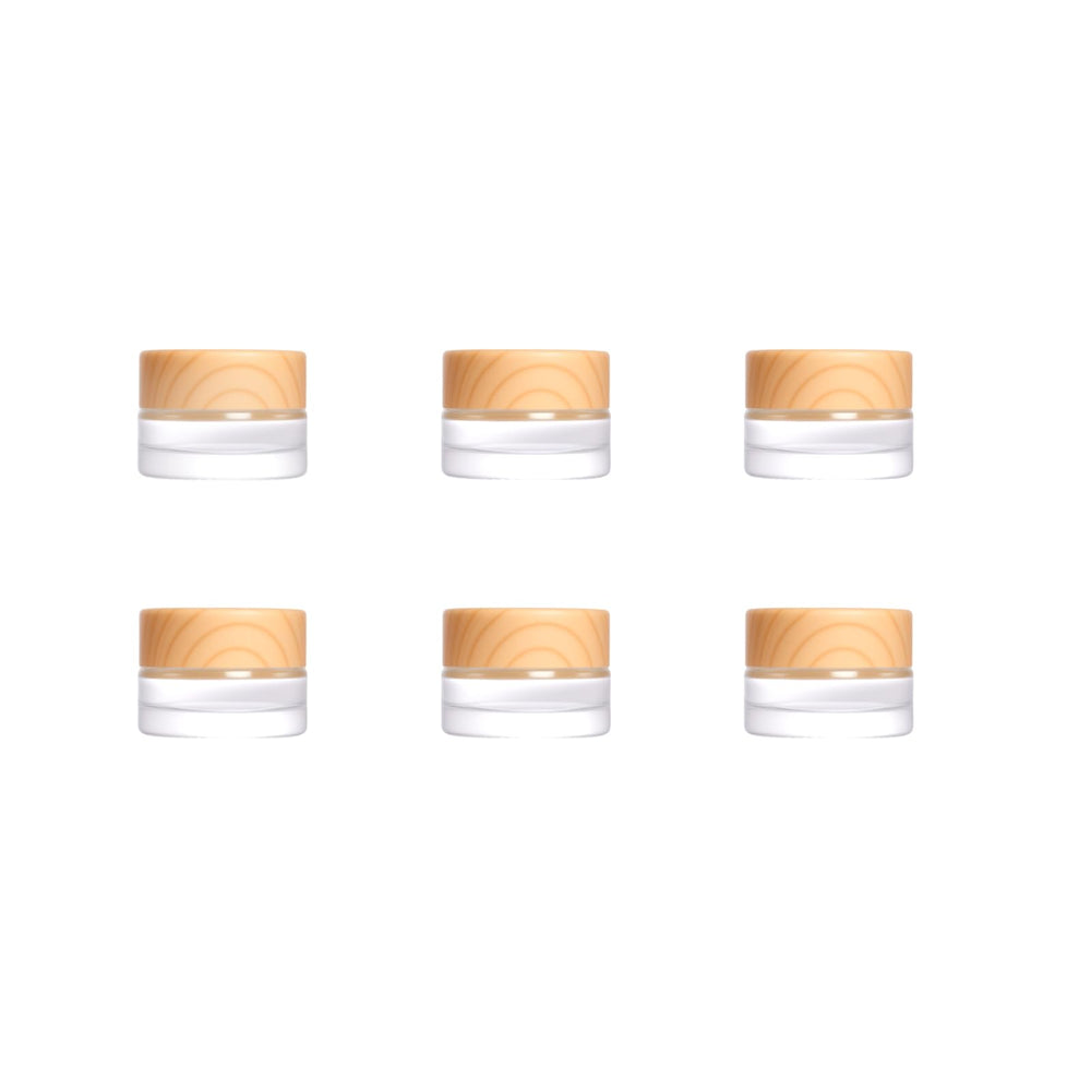 Miayon travel glass jars 5ml set for compact cream and lotion storage