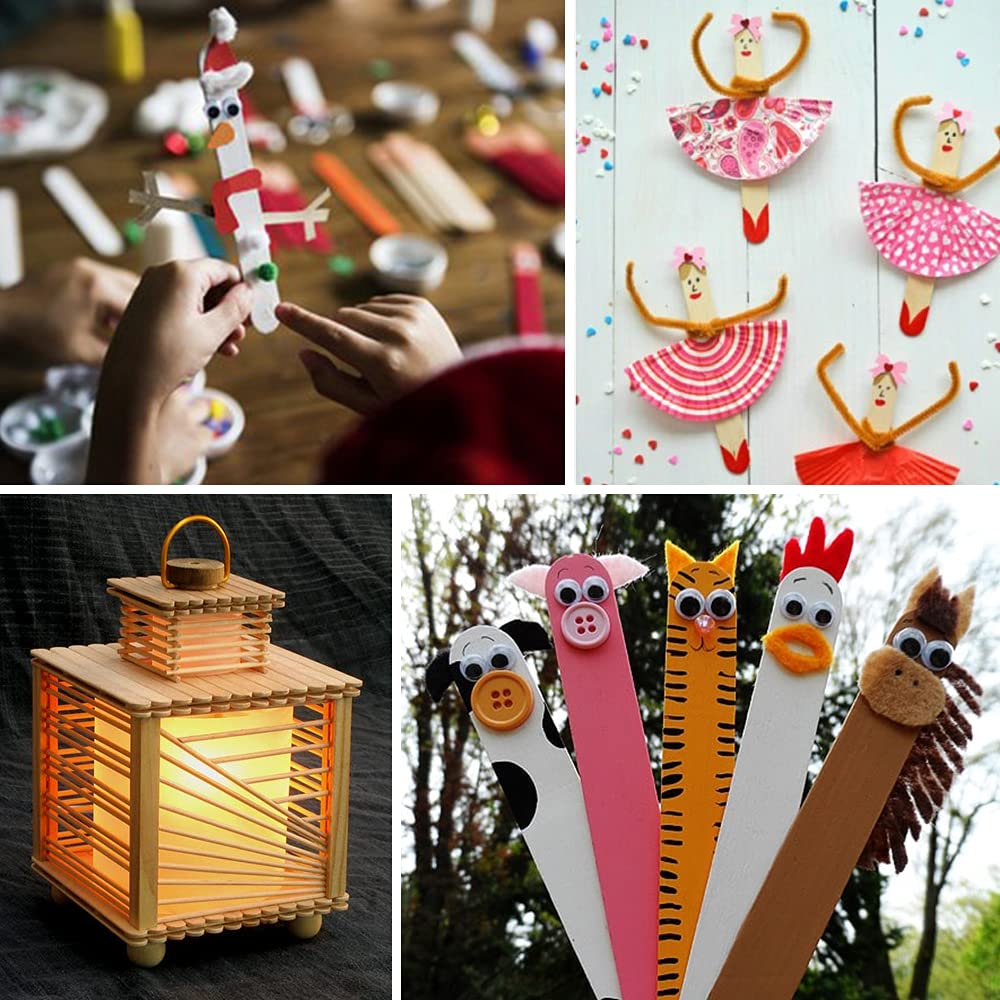 Mibly large and small sticks in birch wood for versatile waxing and crafting.