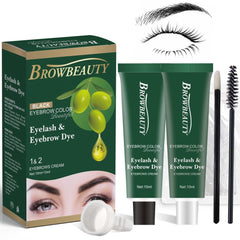 MIBYLEN kit color cejas pestanas con aceite de oliva para color natural duradero