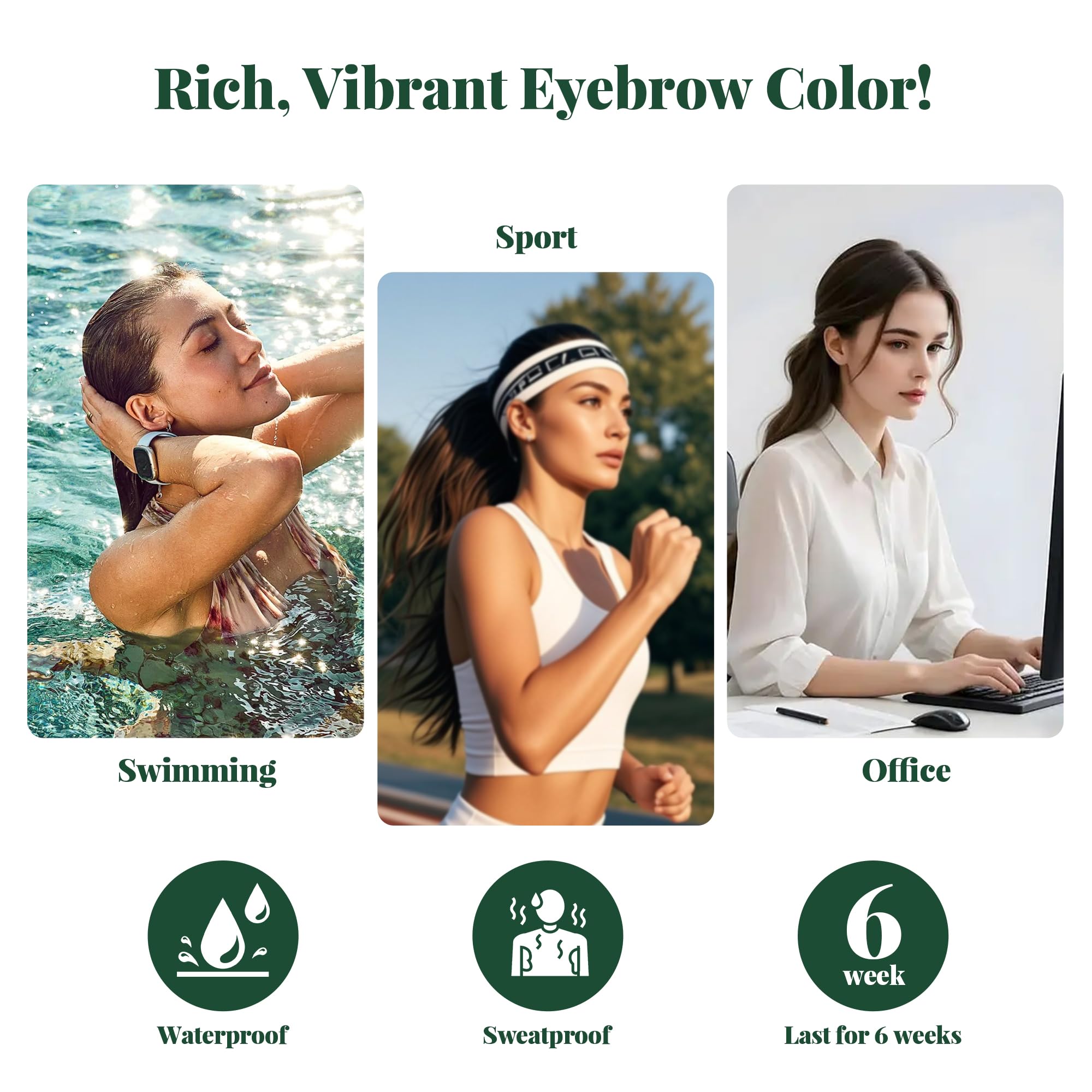 MIBYLEN resultado natural en cejas y pestañas para un look suave