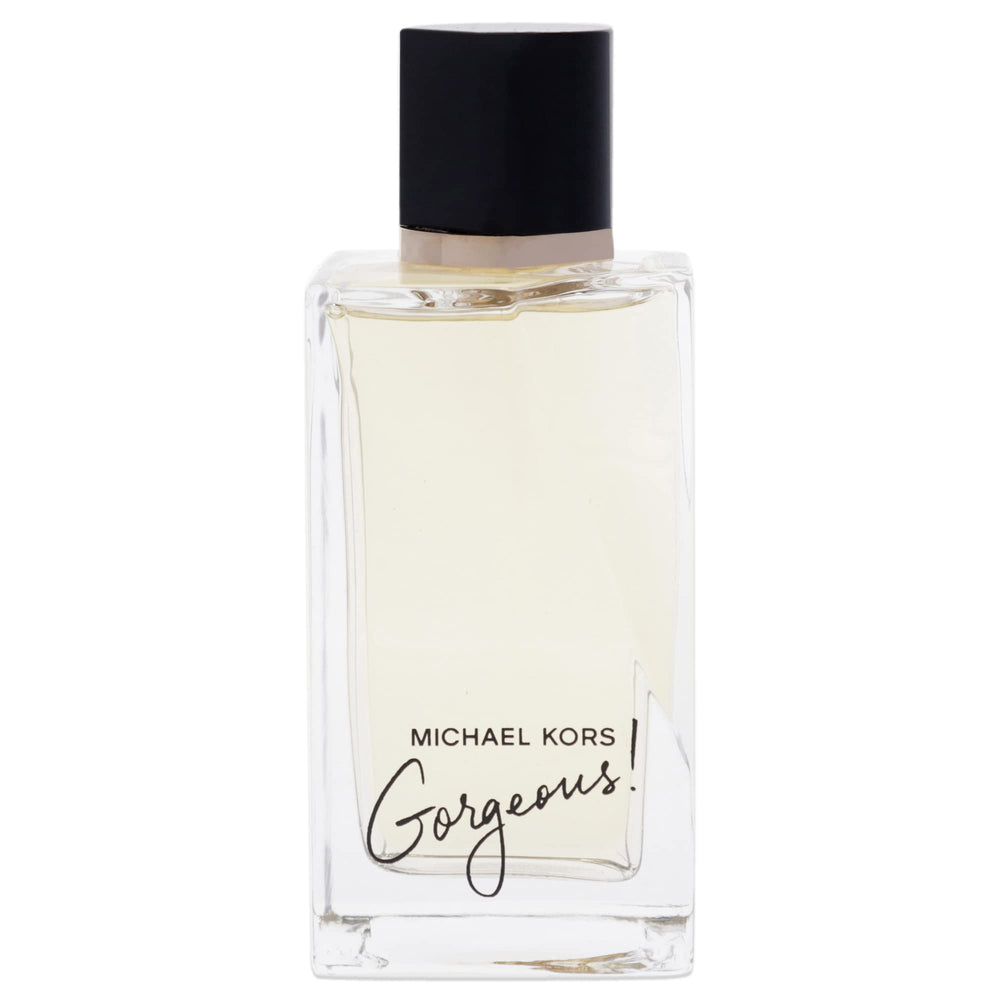 Michael Kors Gorgeous! EDP packaging close-up, premium presentation for gifting.