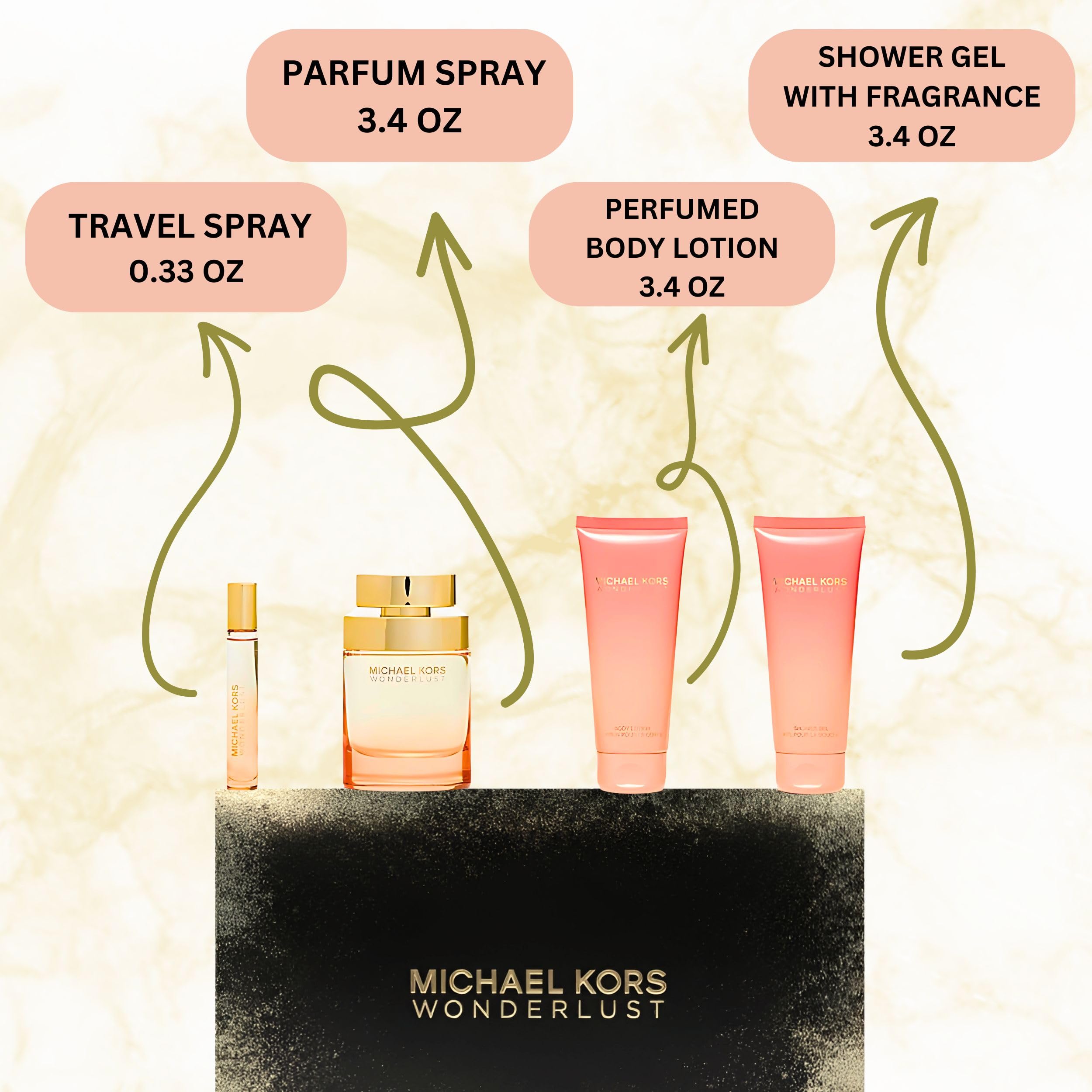 Wonderlust body lotion by Michael Kors ensures smooth skin and subtle scent