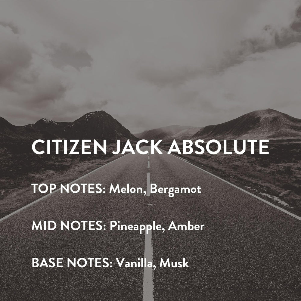 Citizen Jack Absolute amber note close-up, warm and inviting for evening wear