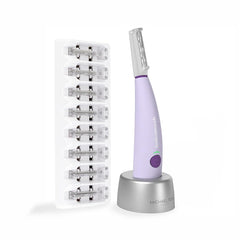 Michael Todd Sonicsmooth dermaplane razor face close-up showing gentle exfoliation and peach fuzz removal