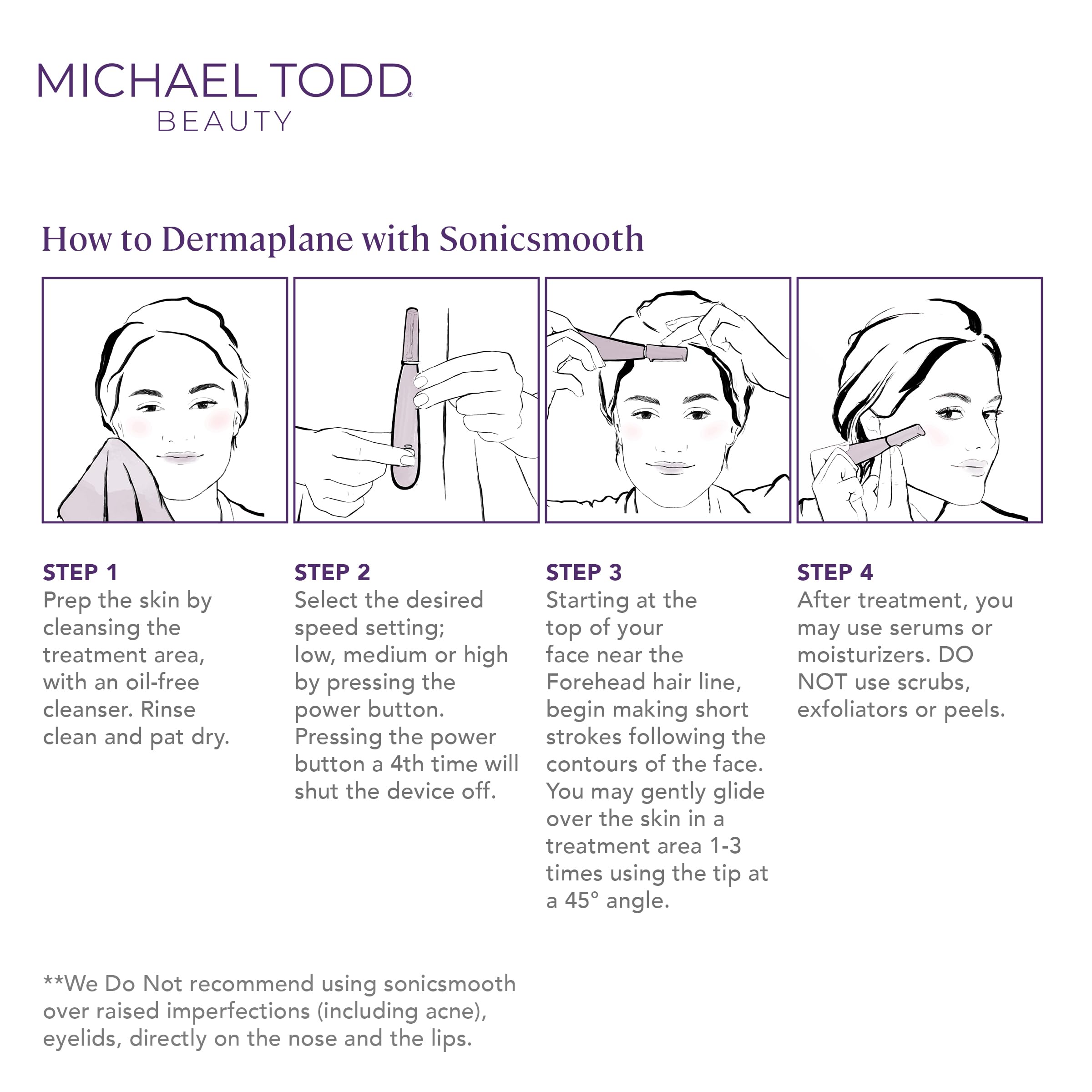 Michael Todd Sonicsmooth packaging box emphasizing gift-ready skincare tool