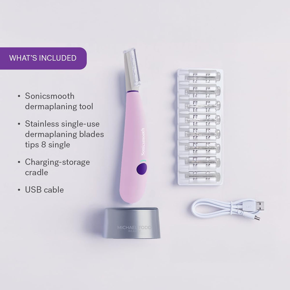 Michael Todd Sonicsmooth usage guide shows simple steps for smooth skin.