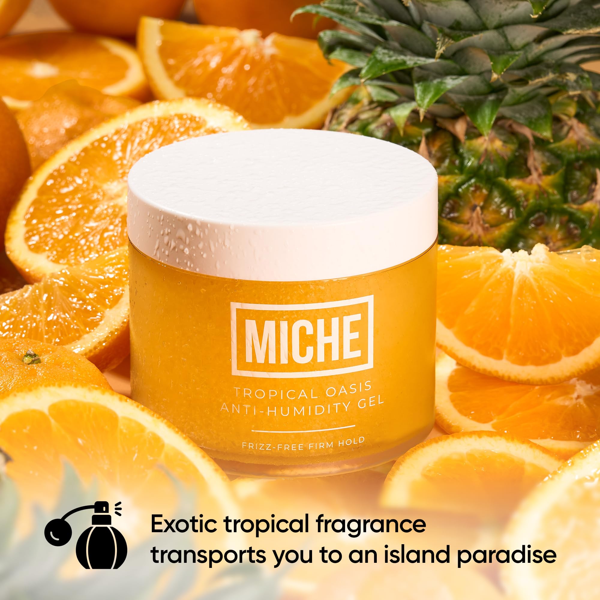 Miche Beauty MICHE gel curl definition shot for natural movement in coily textures.