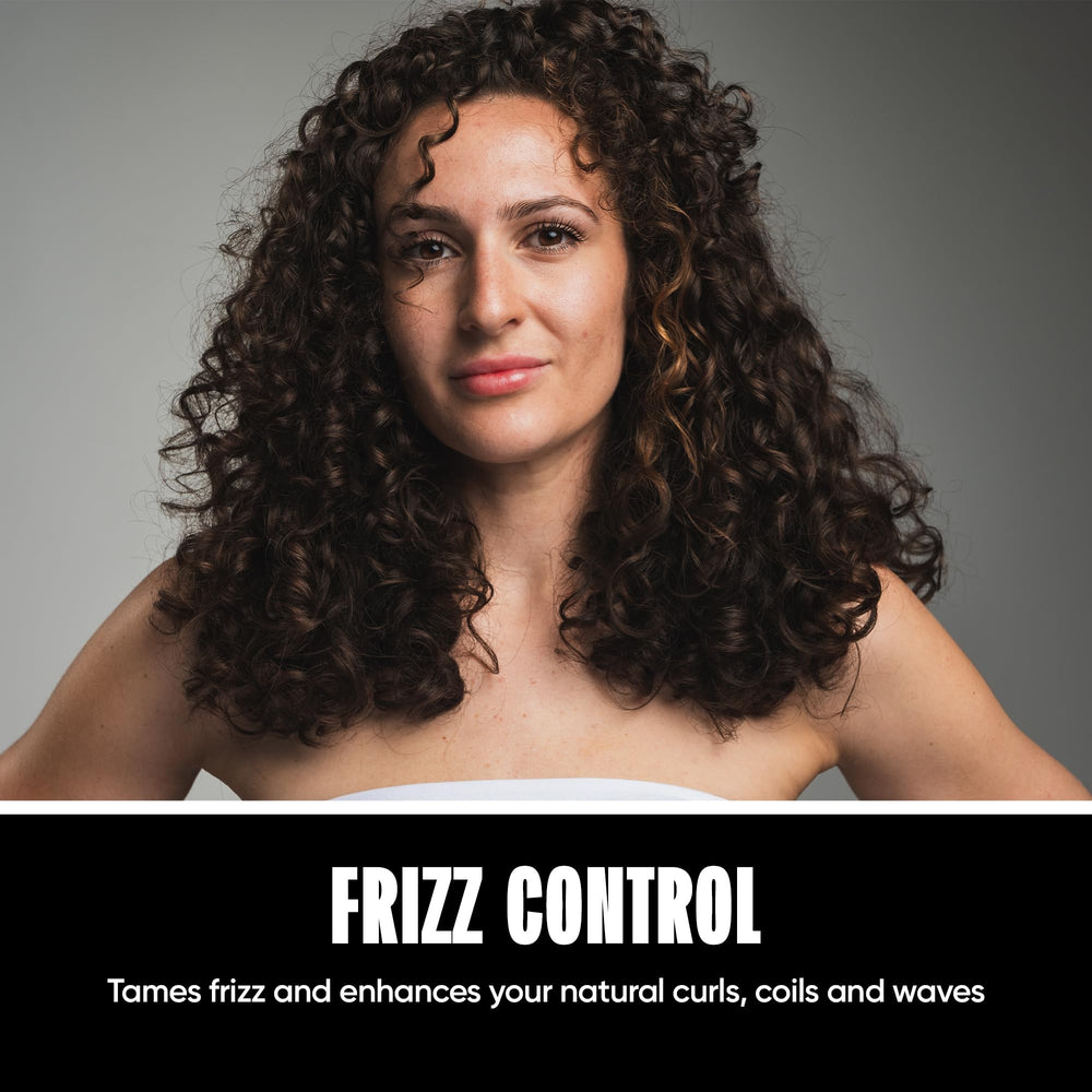 Miche Beauty MICHE gel frizz-control in humid weather image emphasizes lasting styling results.