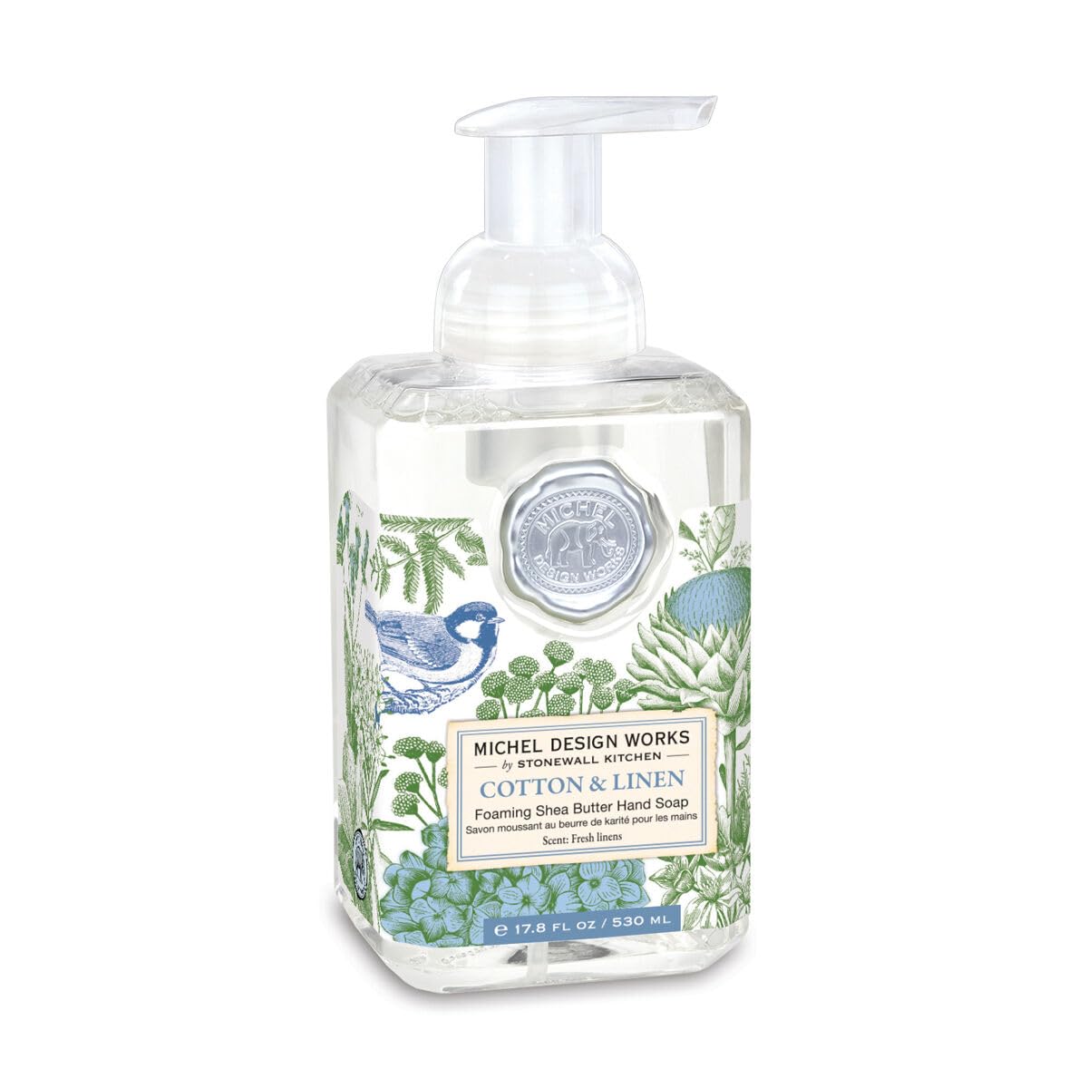 Michel Design Works jabon manos espumoso, botella 534 ml limpia suavemente y deja aroma agradable