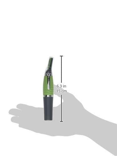 Micro Touch MAX green variant ideal for precise facial and body trimming.