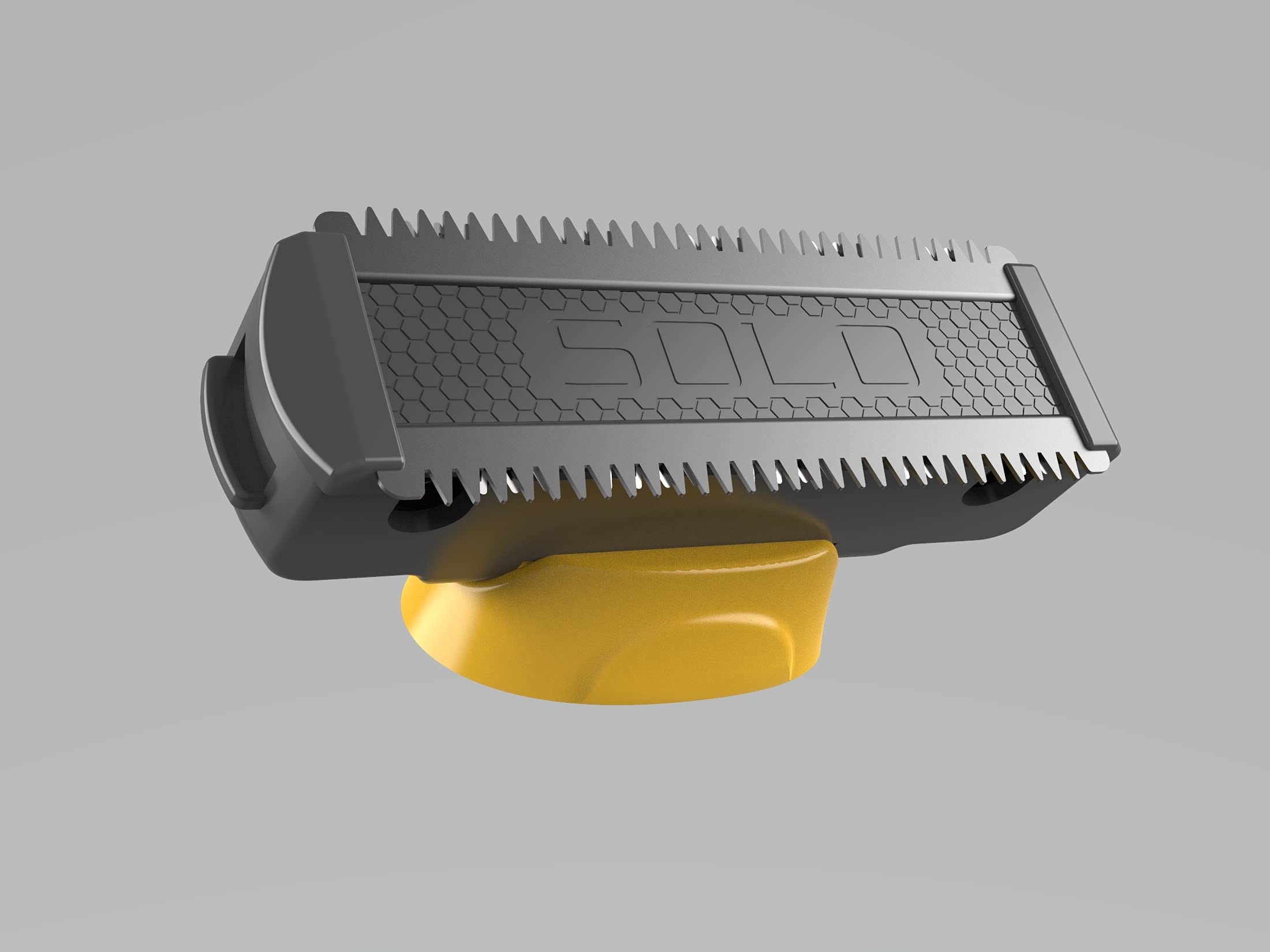 Micro Touch Titanium Solo replacement blade back view, durable edge for reliable grooming.