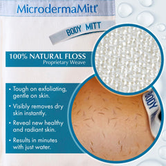 MicrodermaMitt textura de exfoliación profesional para piel lisa