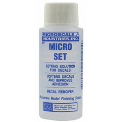 Microscale BMF129 Micro Set bottle helps decals conform on models.