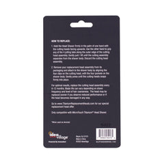 Micro Touch Titanium replacement head packaging indicates ready-to-use accessory