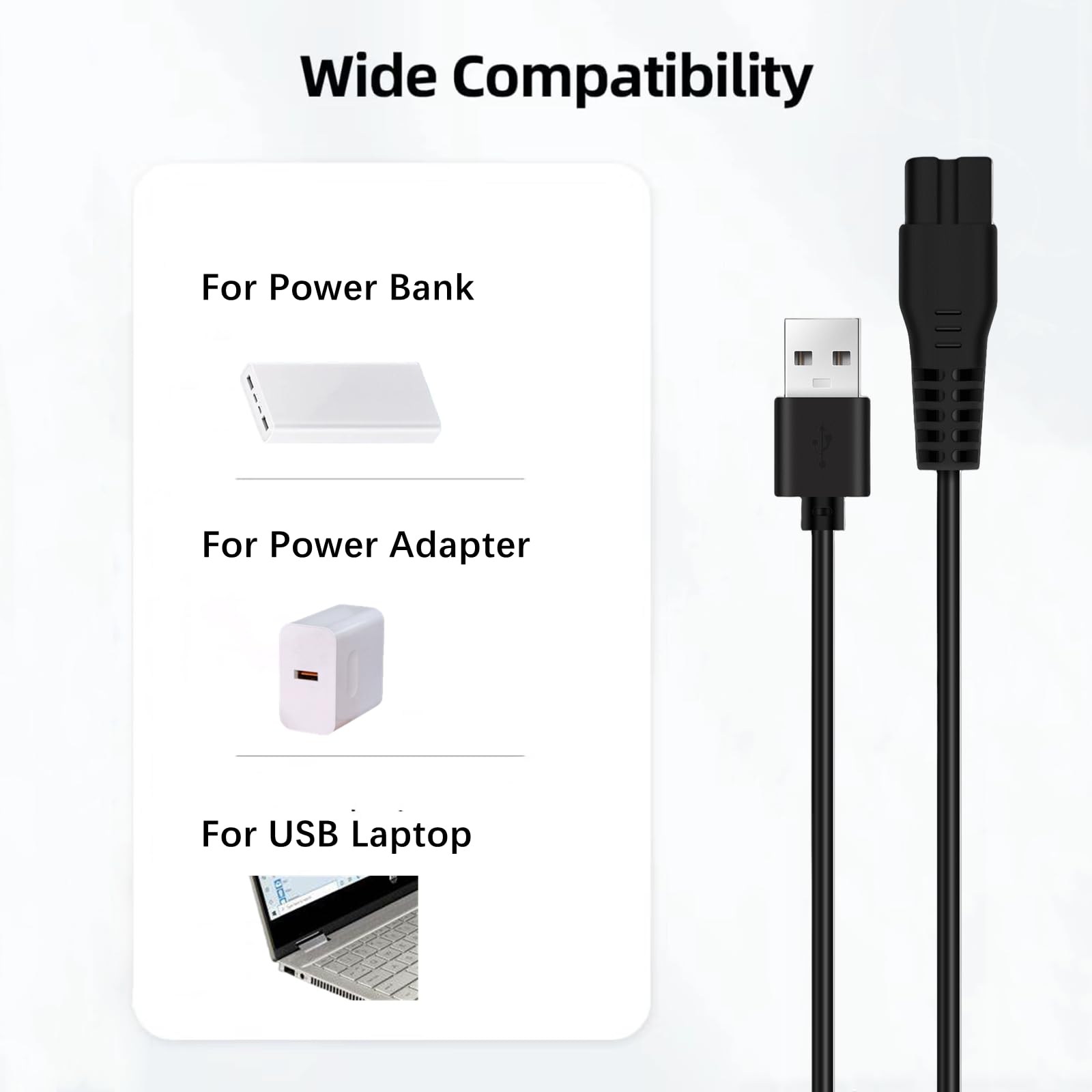 Midnt cleaning brush included with charger for maintenance.