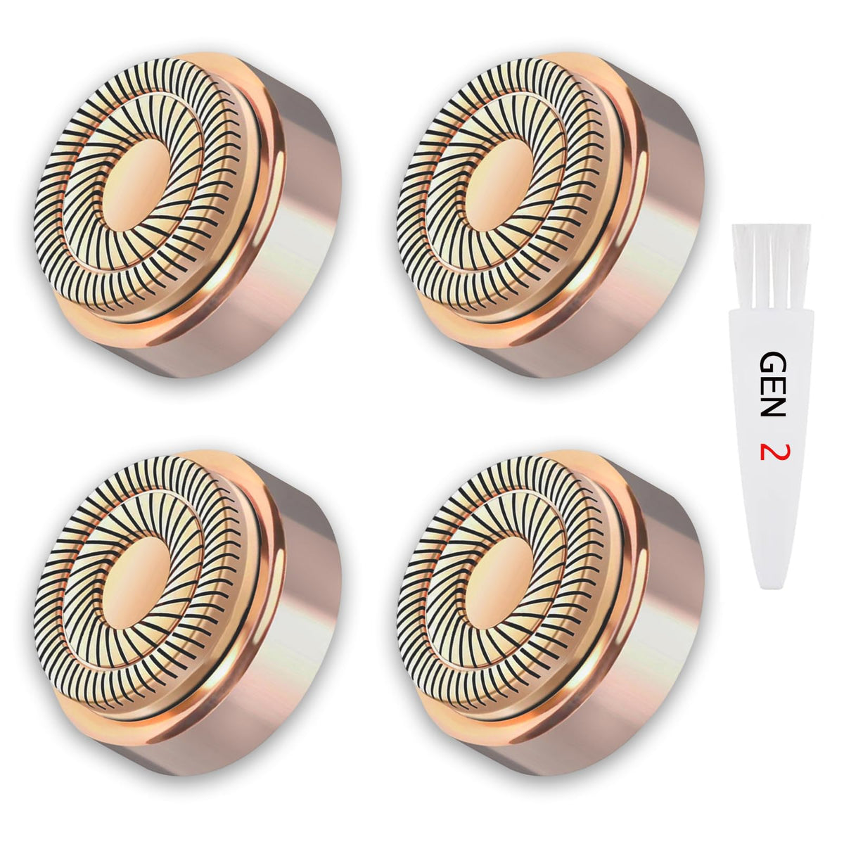 Midnt Gen 2 replacement heads 4-pack for flawless facial hair remover, easy swaps and consistent results.