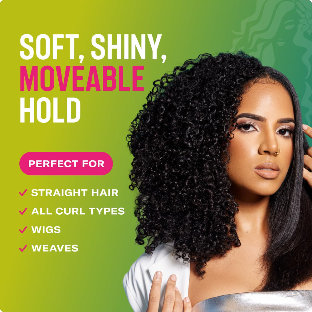 Uso diario para rizos o cabello liso con fijación ligera.