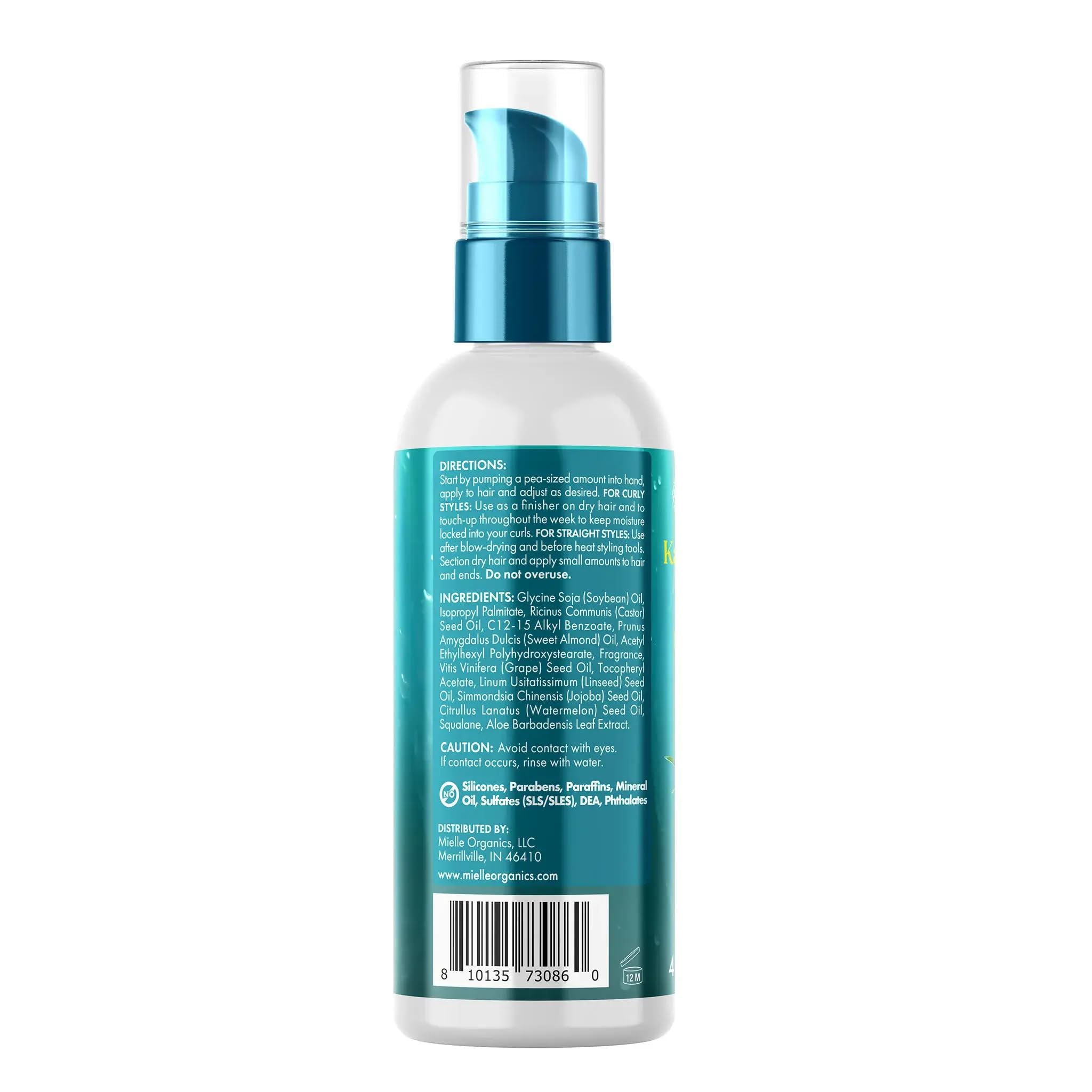 Mielle Organics Cabello sin grasa y sedoso al tacto.