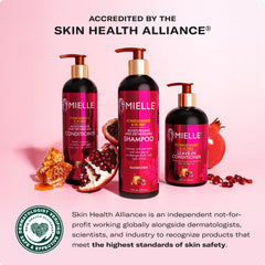 Acondicionador Mielle Organics Granada y Miel, textura-cremosa; facilita el desenredo.