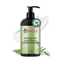 Condicionador Romero-Menta de Mielle Organics en frasco: fortaleza y suavidad.