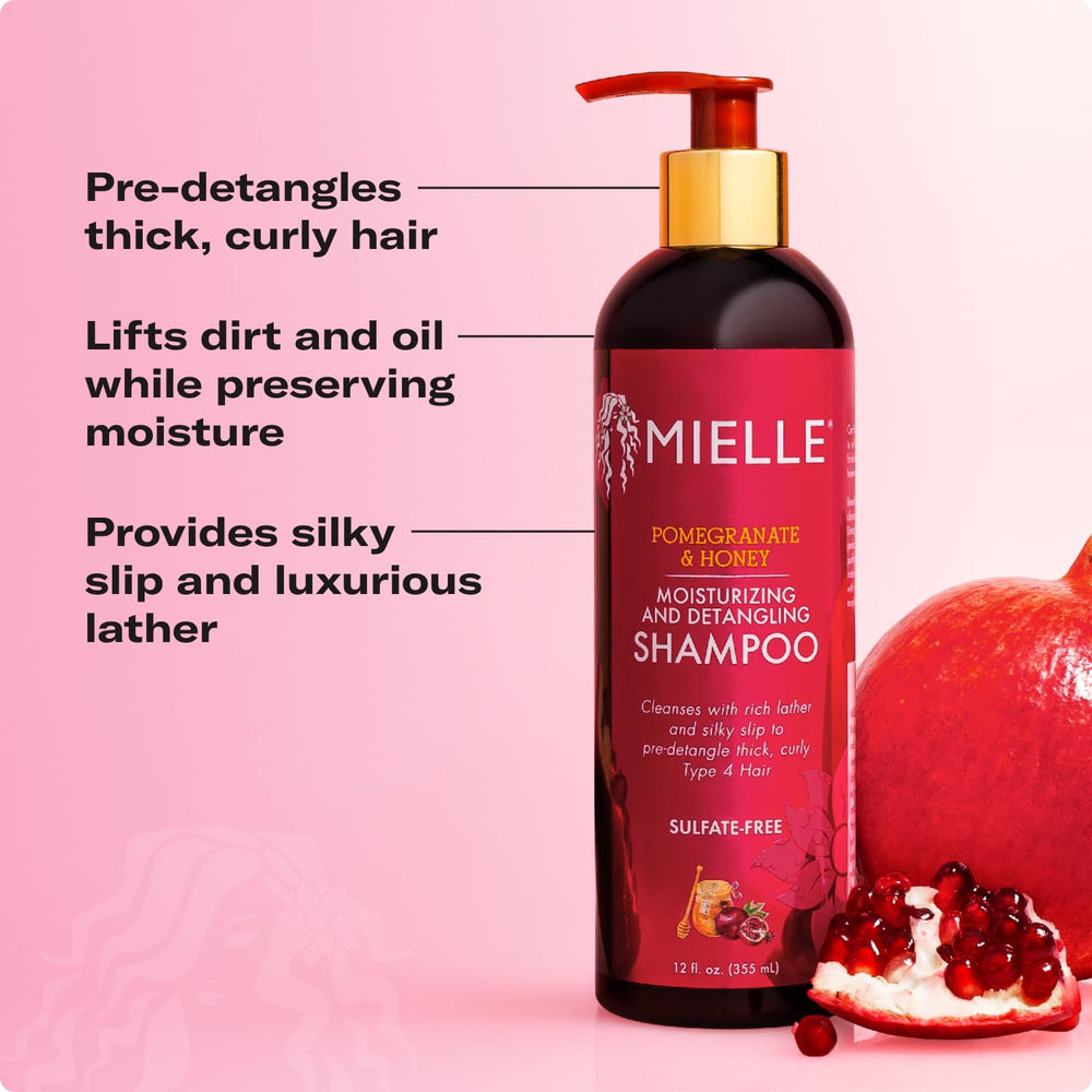 Mielle Organics Granada y Miel Cabello rizado hidratación: rizos más definidos y suaves.