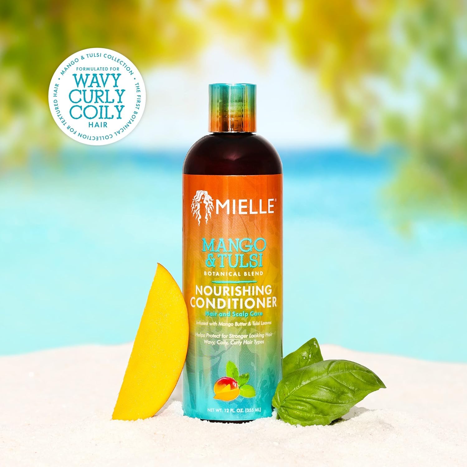 Mielle Organics Mango Tulsi en la ducha: aplicación fácil para acondicionar