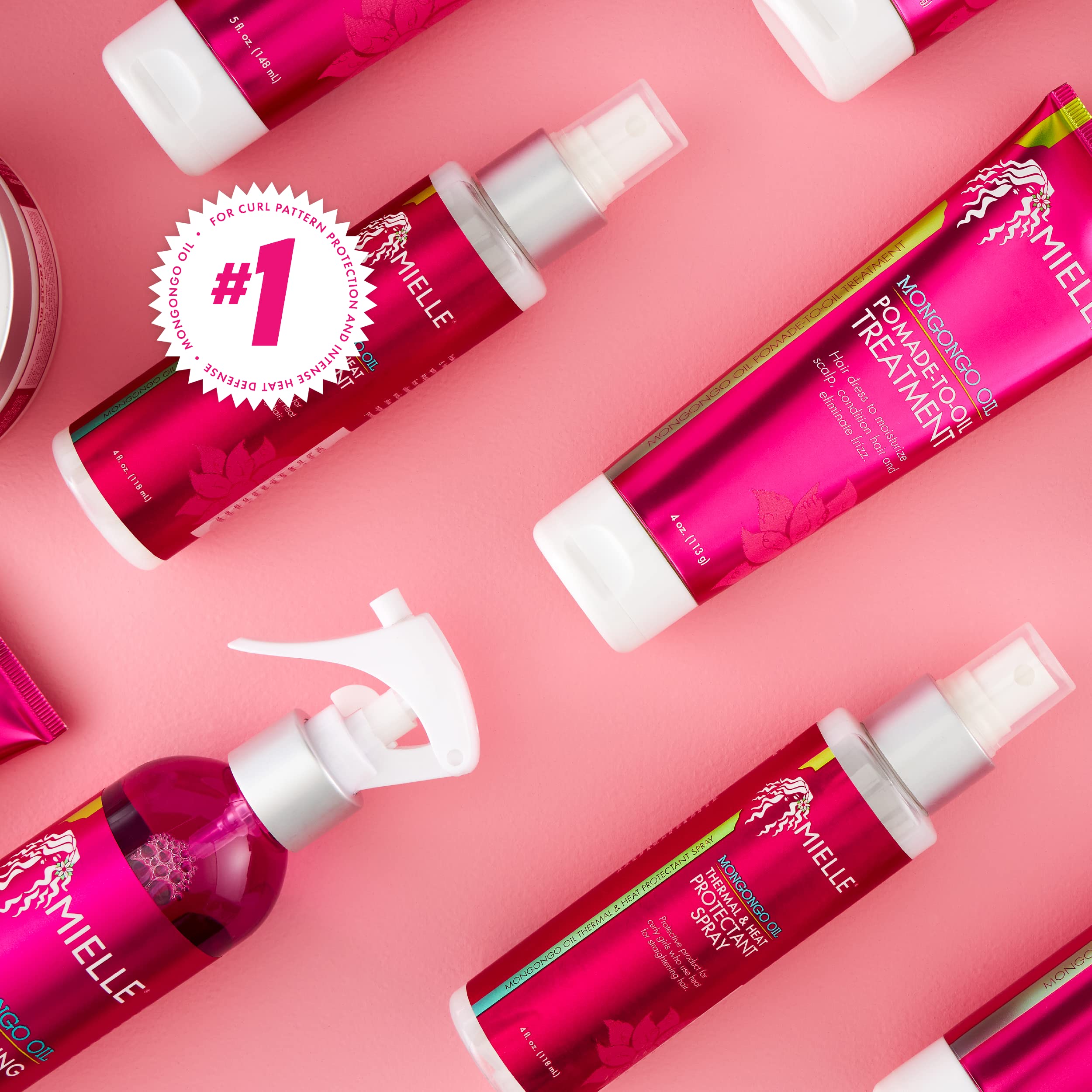 Mielle Organics Mongongo Oil Heat Styling Essential captures versatile protection for daily routines