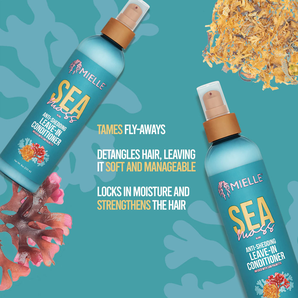 Mielle Organics musgo marino, ingredientes clave para cabello manejable