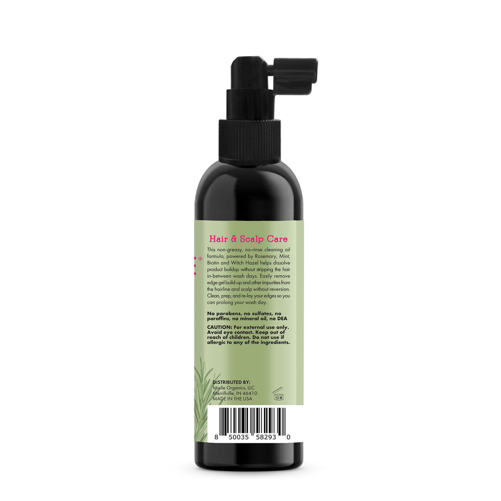 Edges care application with Rosemary & Mint oil to maintain style between washes.