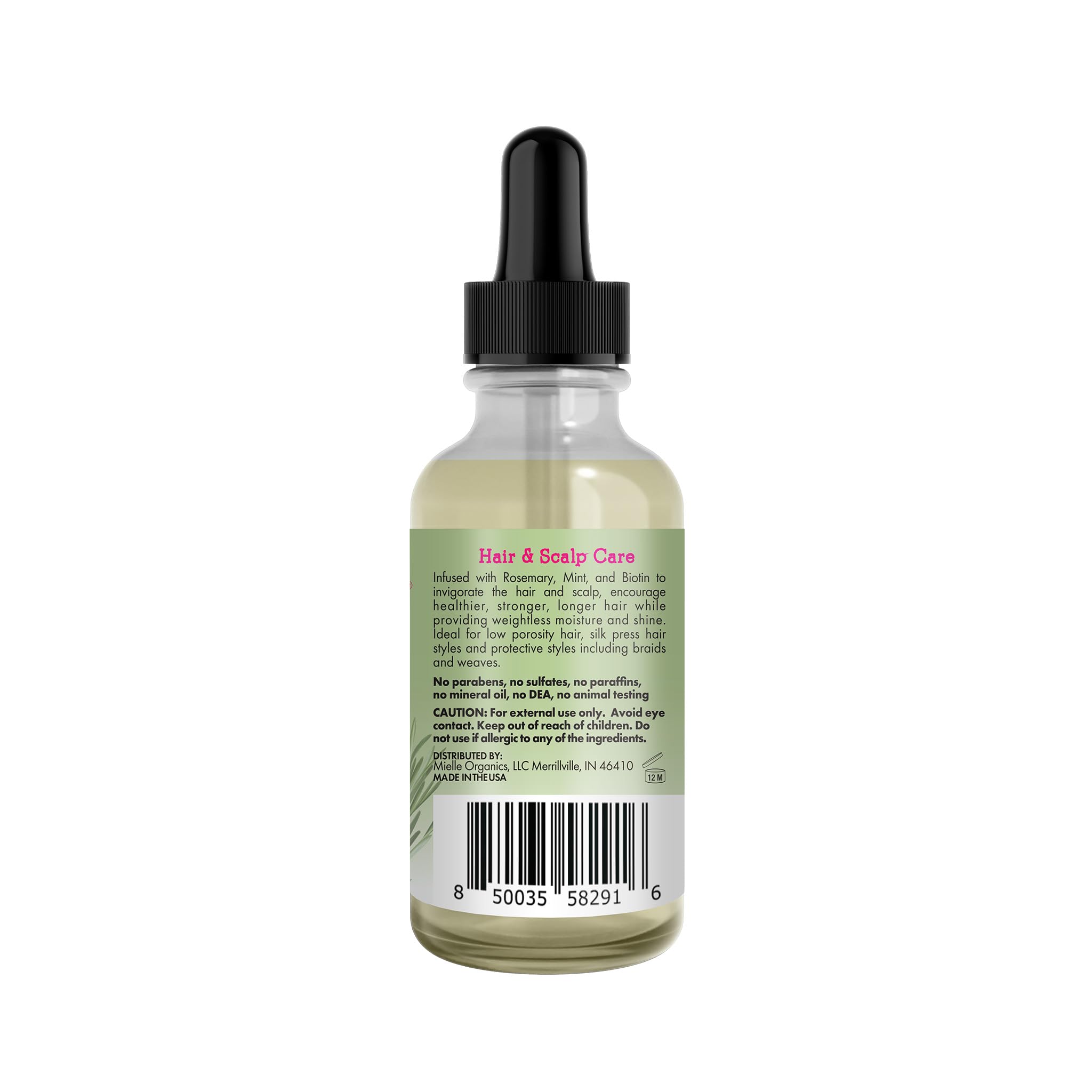Mielle Organics Uso diario, complemento para fortalecimiento y manejo del cabello.