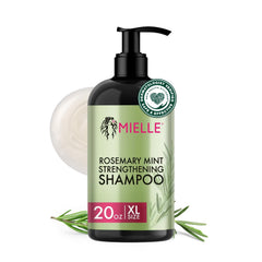 Mielle Rosemary Mint Champú botella limpieza suave para cabello texturizado