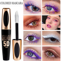 MIESCHER close-up showing 5D silk fiber lashes for length.