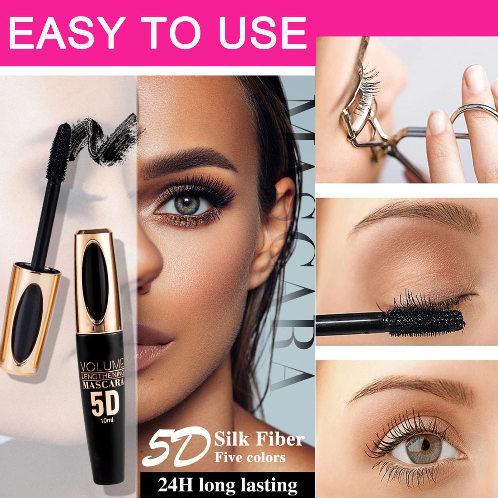 MIESCHER travel-friendly mascara tube for on-the-go touch-ups.