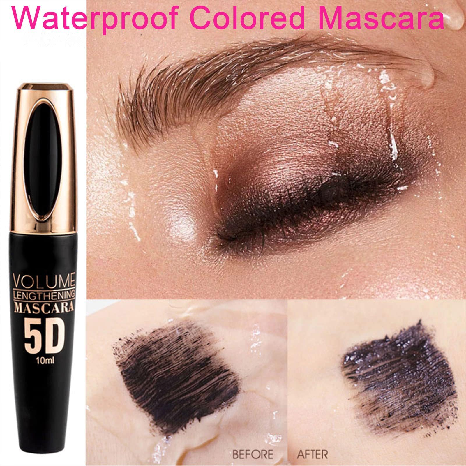 MIESCHER waterproof formula resists smudges through tears or sweat.