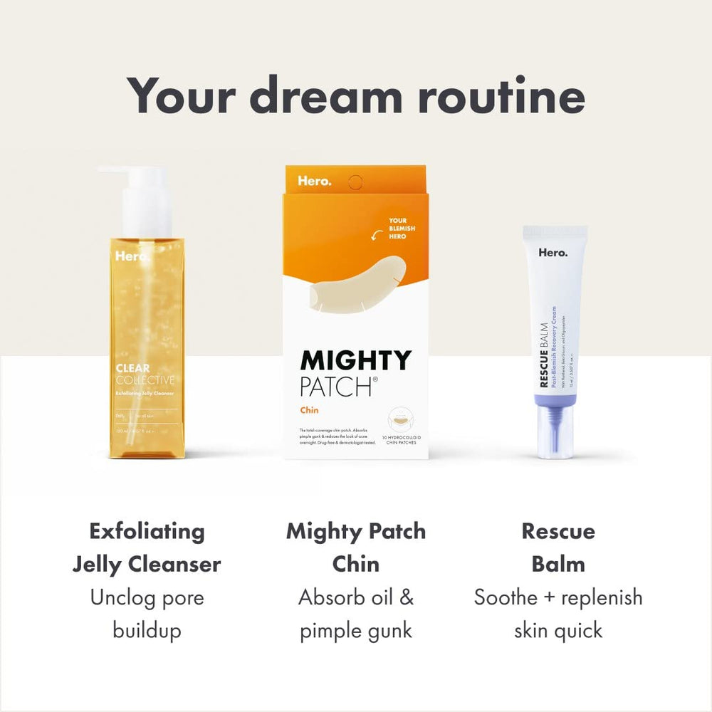 Mighty Patch Chin XL envase individual para conveniencia y uso diario.