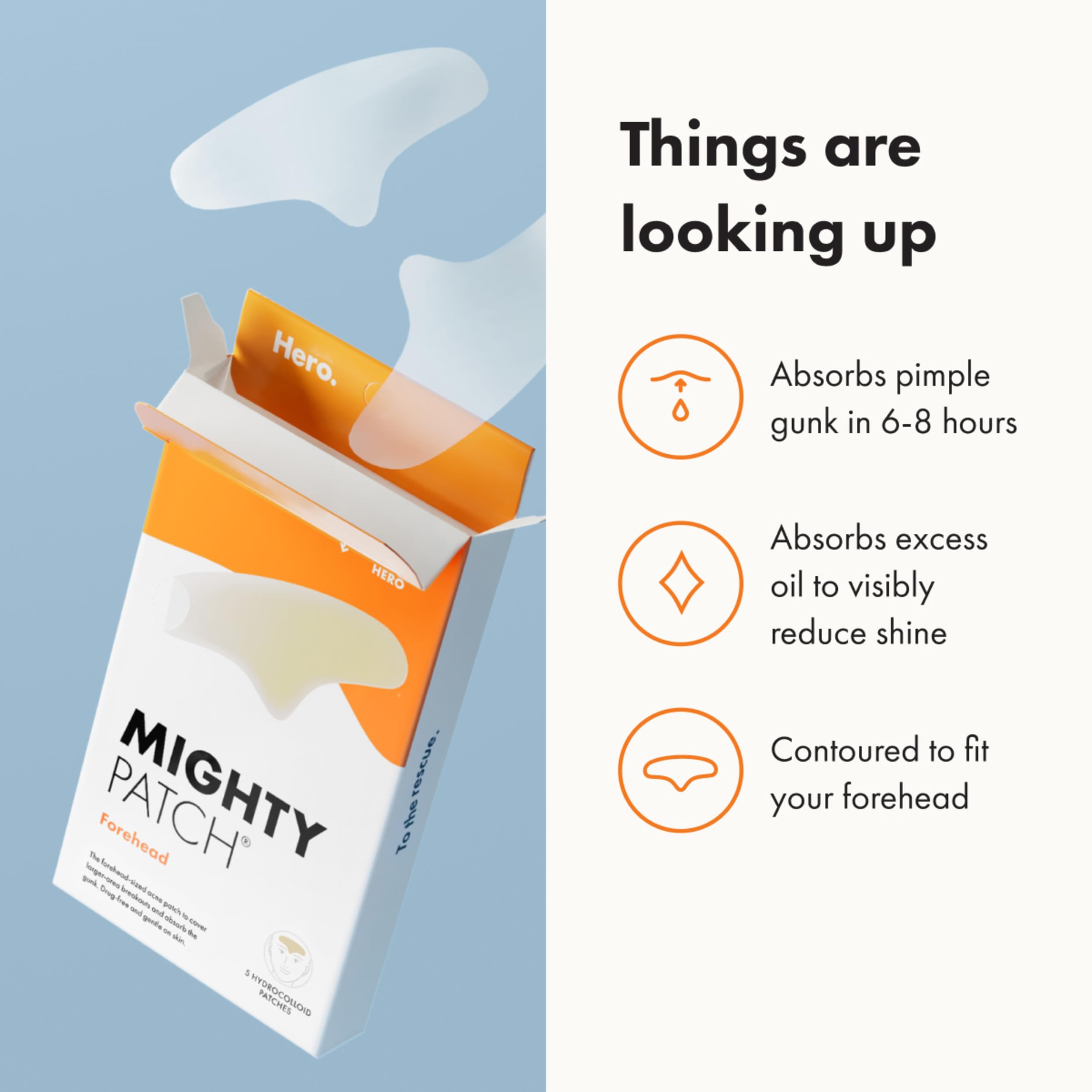 Mighty Patch Frontal XL: detalle de contorno para ajuste suave