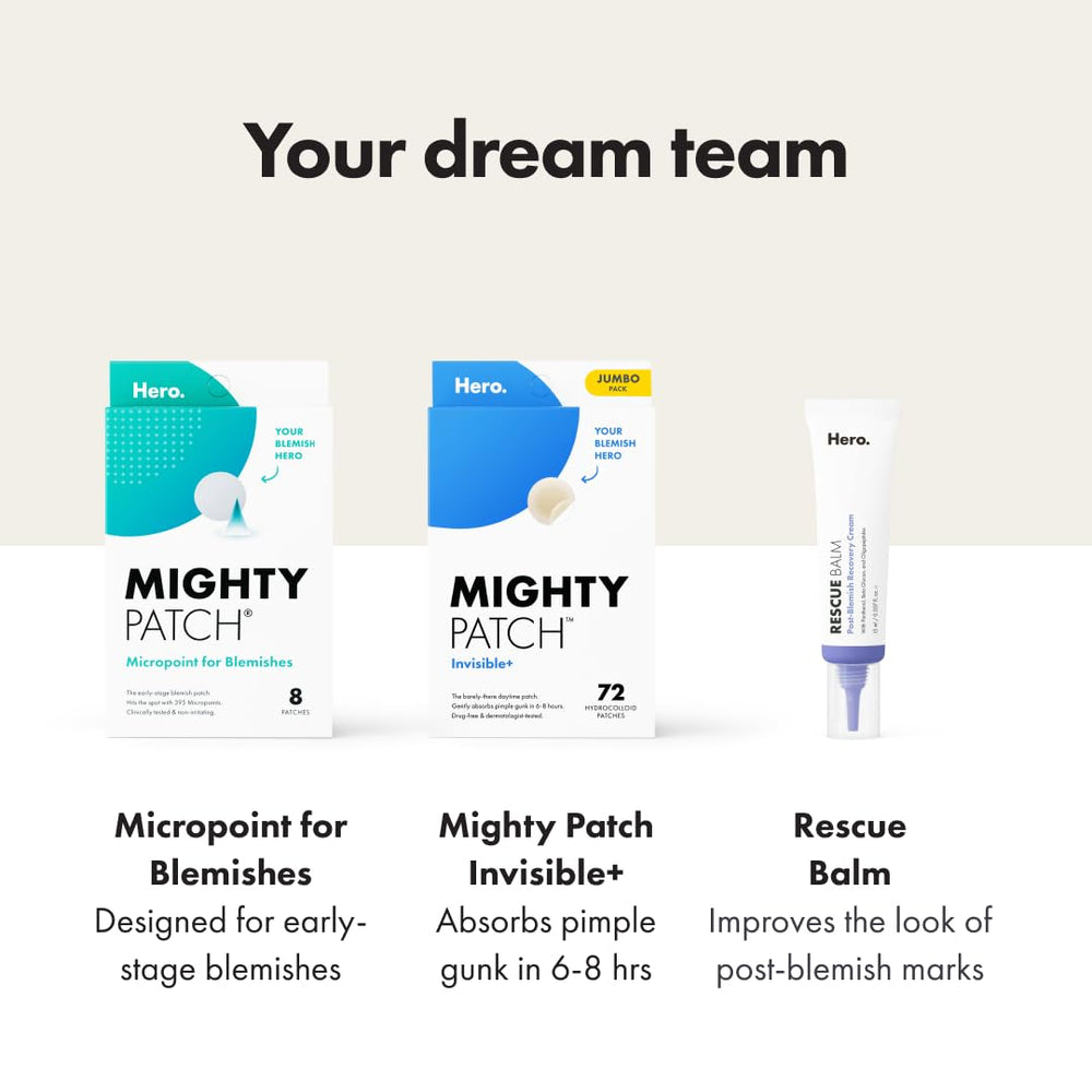 Mighty Patch Invisible+ perforated sheets simplify patch changes and storage.