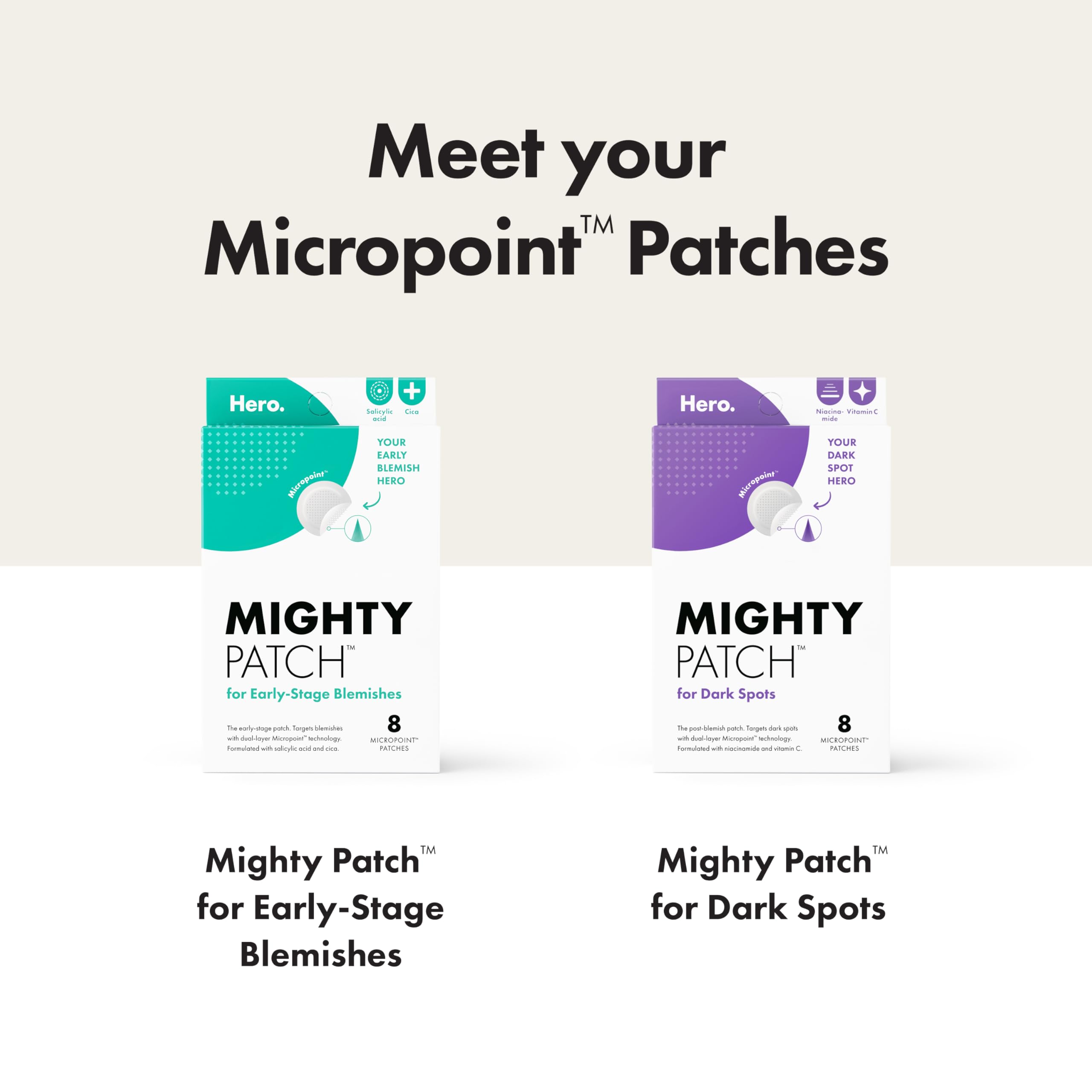 Mighty Patch Micropoint vitamina C proporciona beneficio suave para la piel.