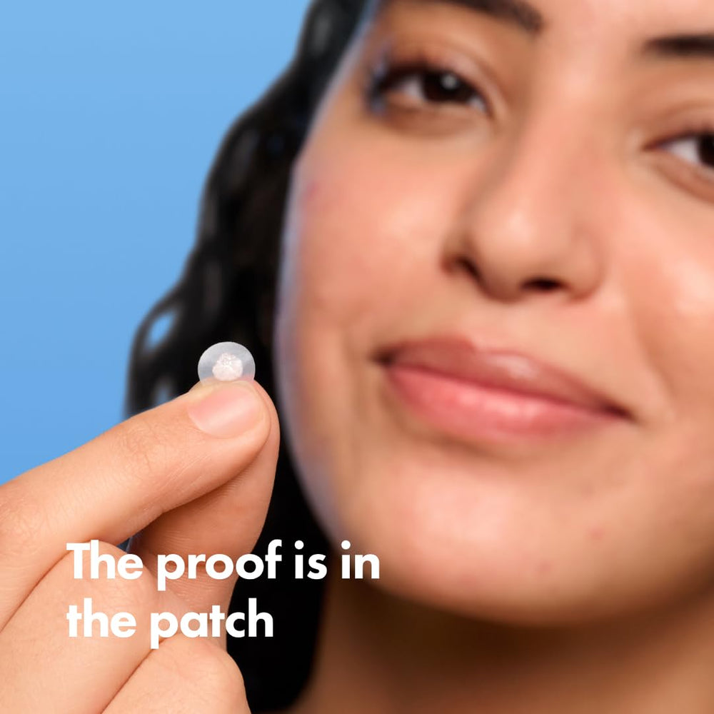 Mighty Patch Mini Invisible+ 10 mm absorbe secreciones para un aspecto limpio.