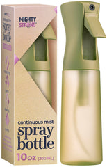 MIGHTY STRONG 10oz bottle shows hair mist for even styling