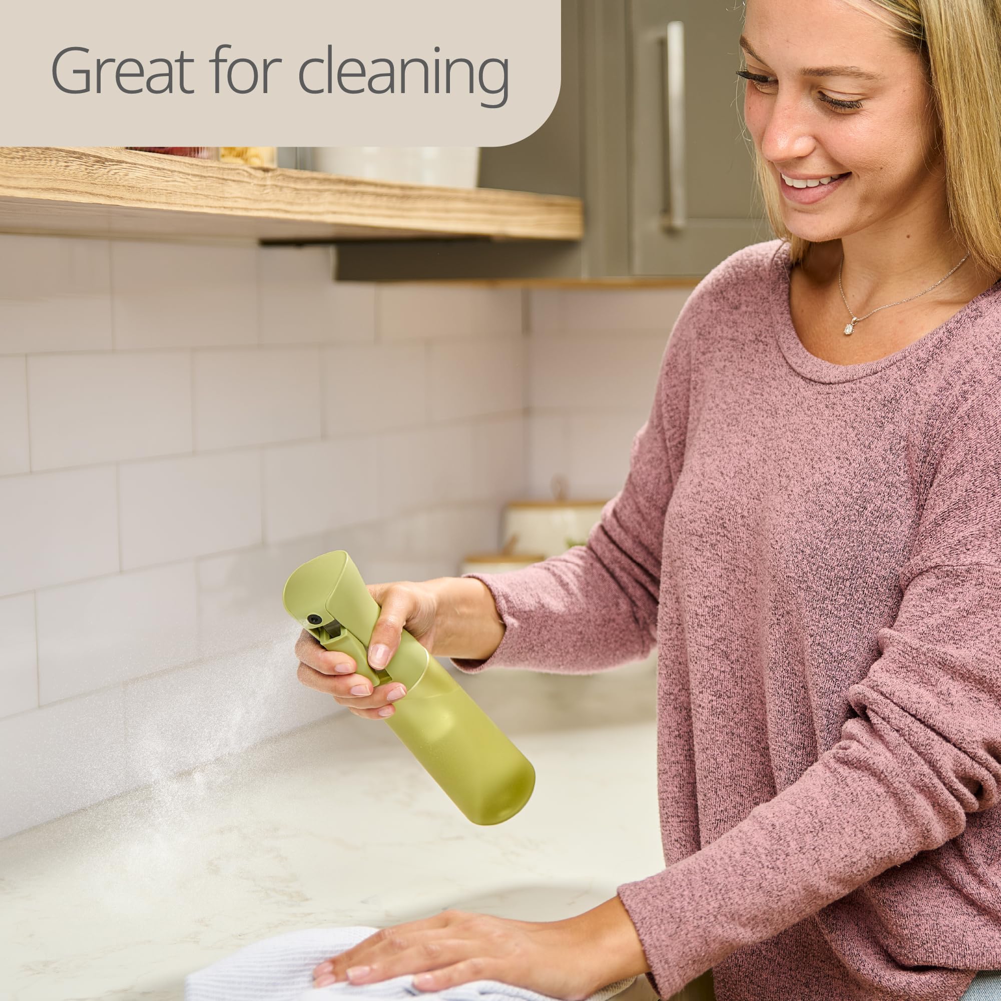 MIGHTY STRONG multiuse spray bottle suitable for hair, plants, and cleaning