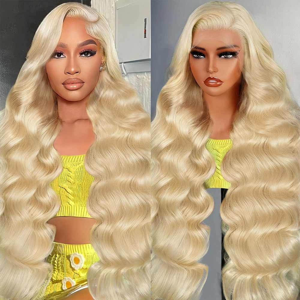 Migura 30-inch 613 lace-front wig, 13x6, natural parting for versatile styling.