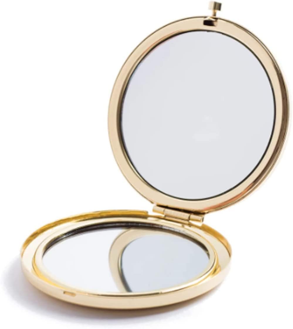 MIHAGUTY folding two-sided compact mirror for on-the-go touch-ups