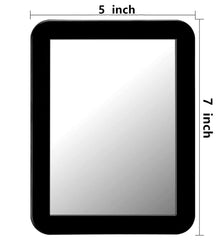MIHAGUTY real glass mirror 5x7 for lockers and fridges; strong magnetic backing keeps it secure.