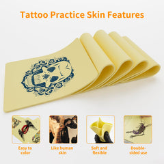 MIHERT textura de silicona para práctica de tatuaje realista.