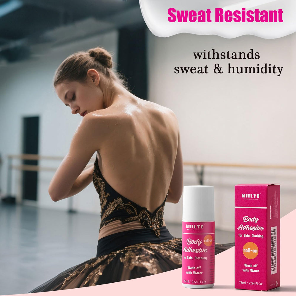 MIILYE sweat-resistant formula withstands workouts and performances.