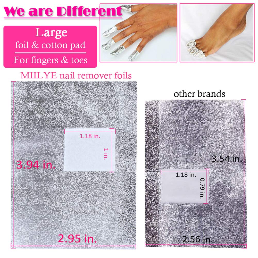 MIILYE foil wraps designed for dip powder removal and skin protection