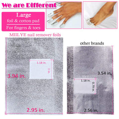 MIILYE foil wraps designed for dip powder removal and skin protection