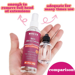 MIILYE front lace wig removal shows residue-free cleanup